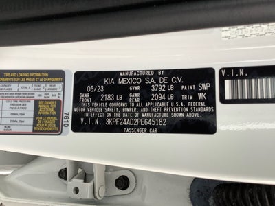2023 Kia Forte LXS