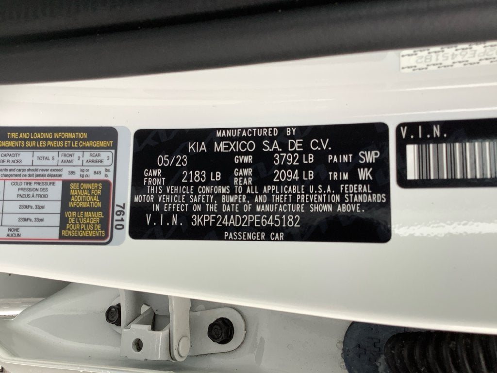2023 Kia Forte LXS