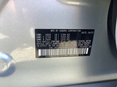 2021 Subaru Legacy Limited XT