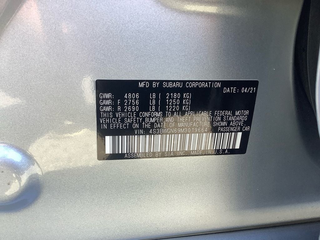 2021 Subaru Legacy Limited XT