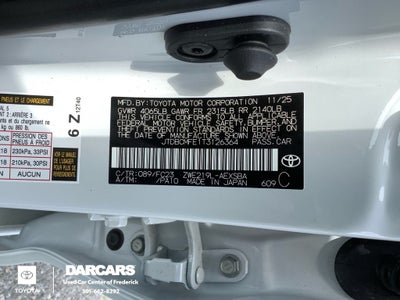 2026 Toyota Corolla Hybrid SE
