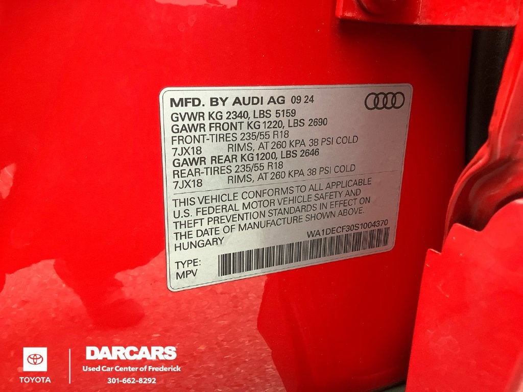 2025 Audi Q3 Premium S Line quattro