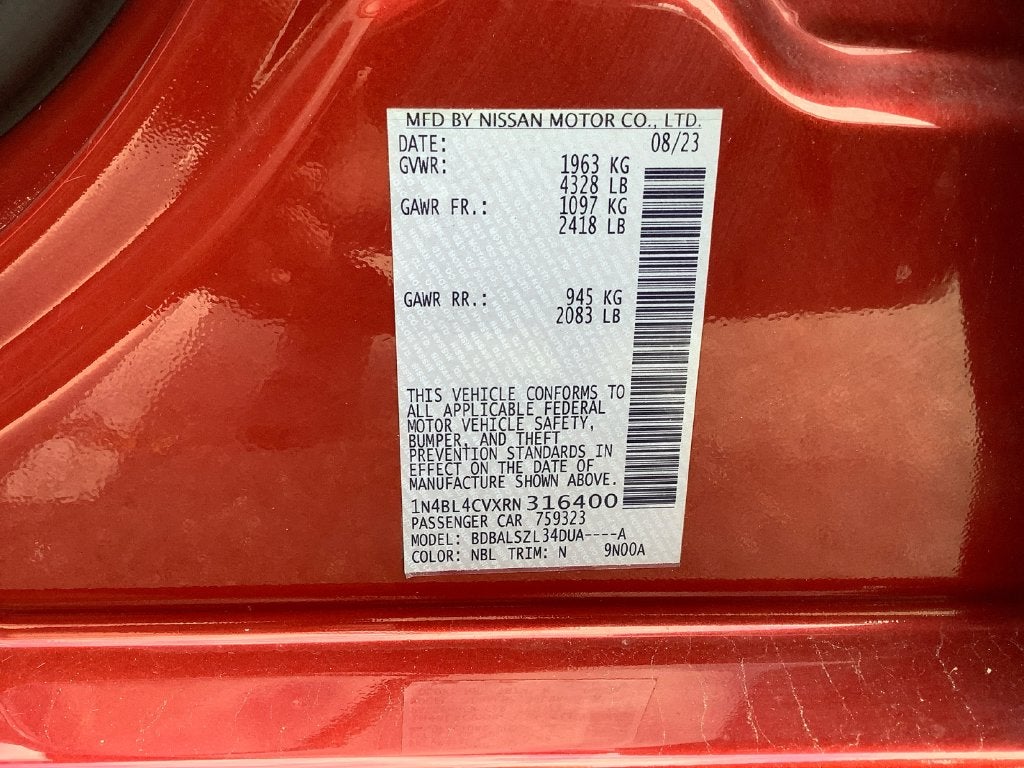 2024 Nissan Altima 2.5 SR