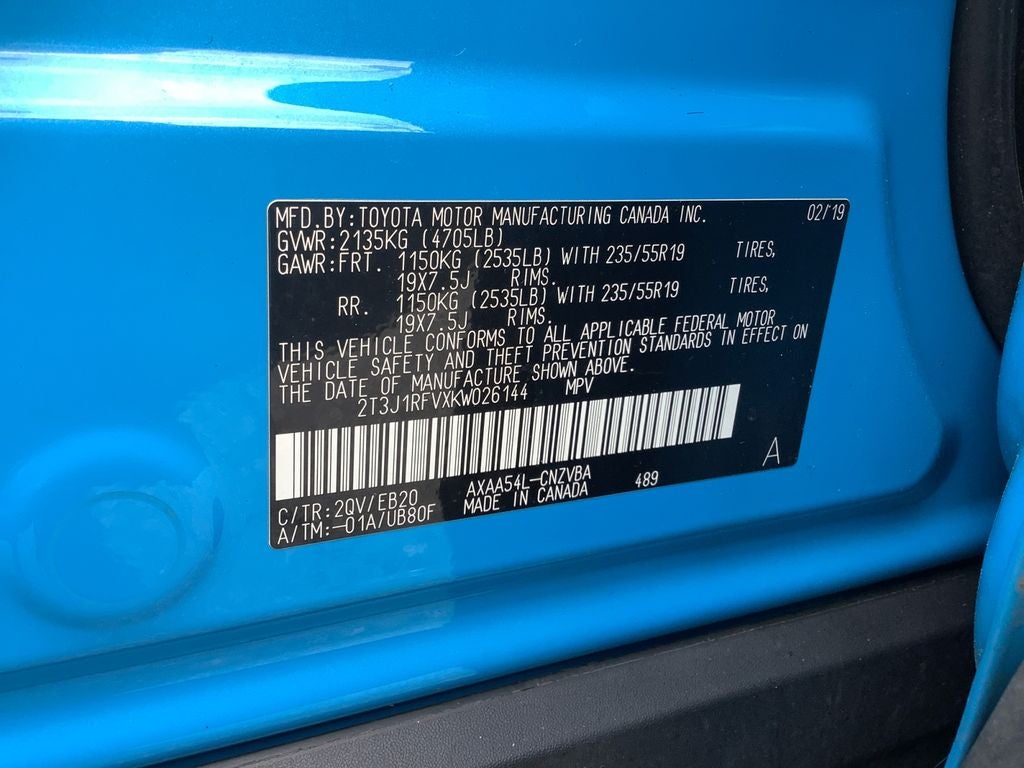 2019 Toyota RAV4 Adventure
