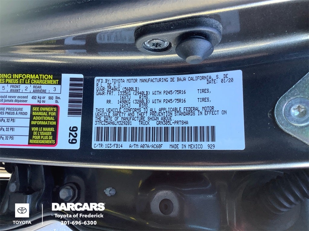 2020 Toyota Tacoma SR V6