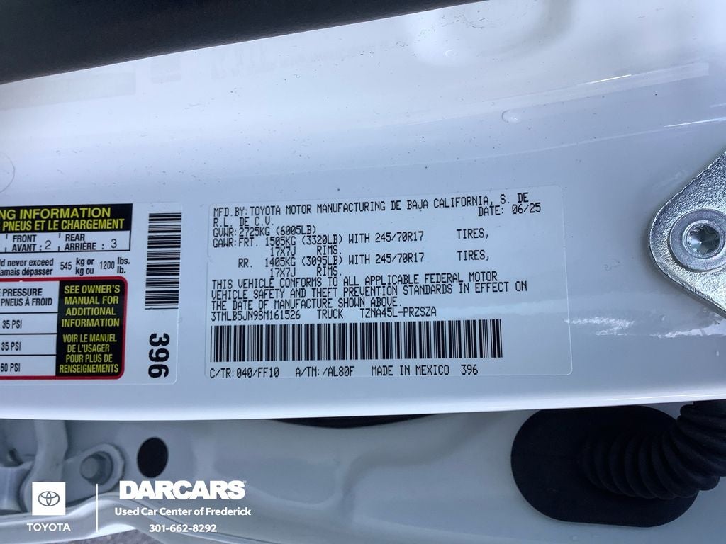 2025 Toyota Tacoma SR5