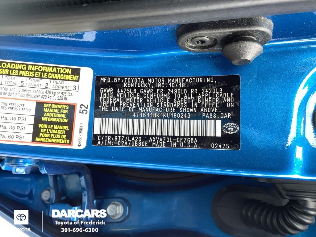 2019 Toyota Camry XLE