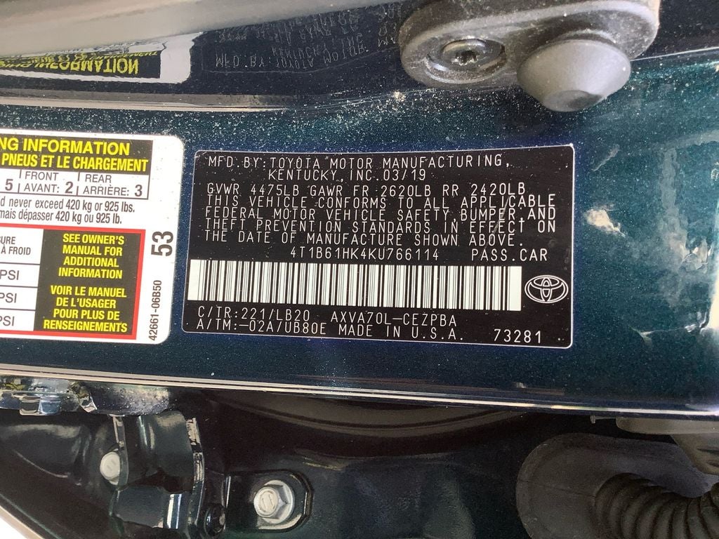 2019 Toyota Camry XSE