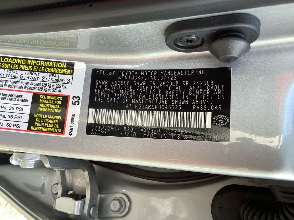 2022 Toyota Camry Hybrid XSE