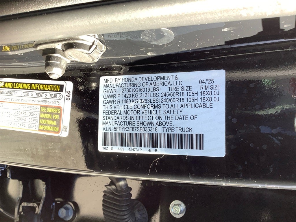 2025 Honda Ridgeline Black Edition