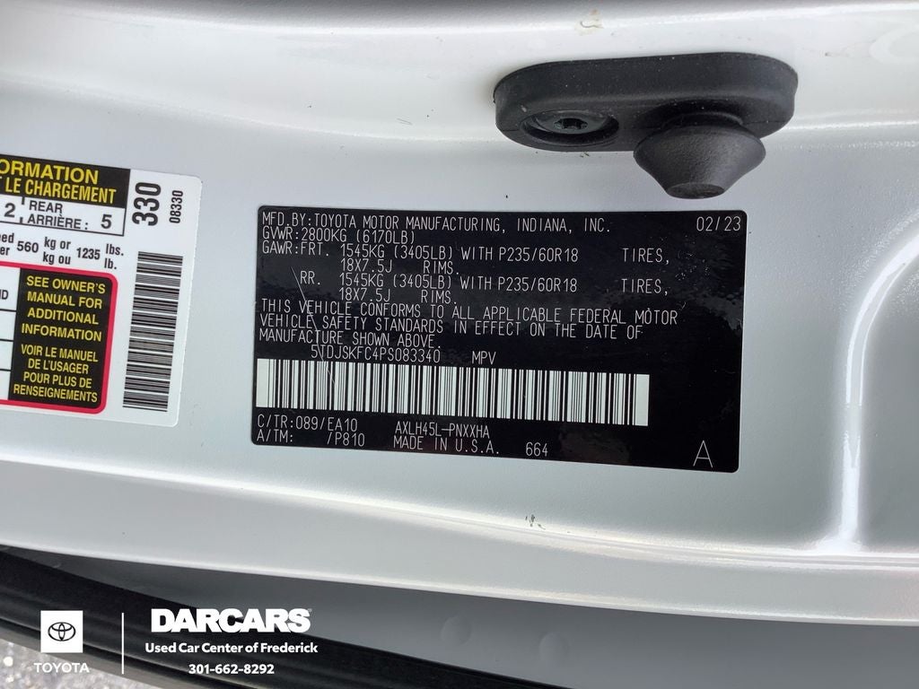2023 Toyota Sienna XLE 7 Passenger