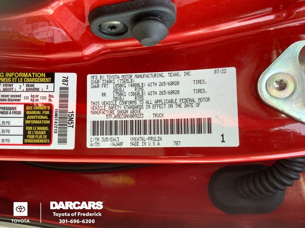 2022 Toyota Tundra Limited Premium Pkg