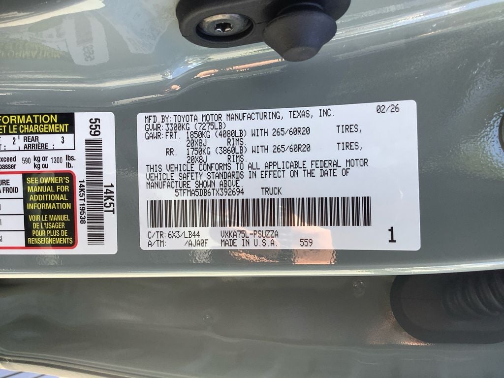2026 Toyota Tundra 1794