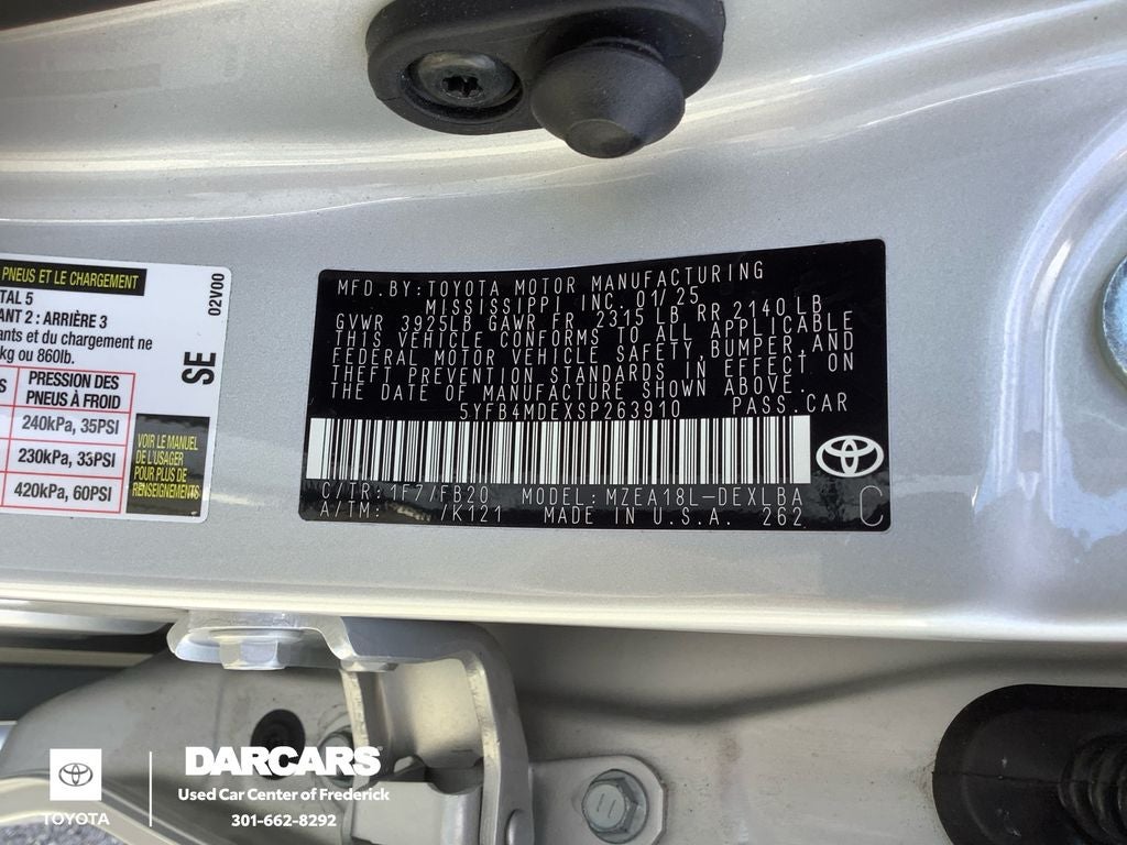 2025 Toyota Corolla LE