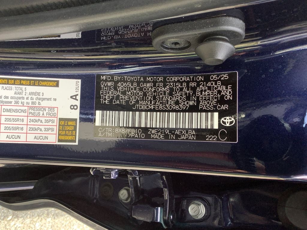 2025 Toyota Corolla Hybrid LE