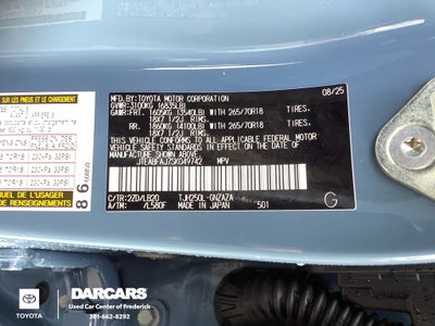 2025 Toyota Land Cruiser Premium Pkg